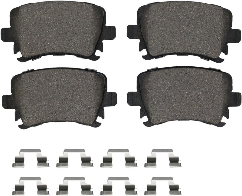 HUSCH D1108 Rear Ceramic Brake Pads Kit Fit For Audi A3 2006-2010, For A4 2005-2009, For A6 2006-2011, For Volkswagen CC 2009-2016 - Image 2
